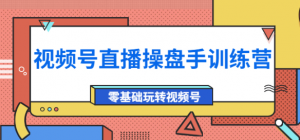 视频号直播运营课程：零基础玩转视频号（10节课）外面收费700-北极星资源库